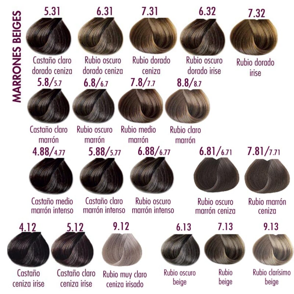 Tinte permanente profesional 3deluxe-Tintes Marrones-Beiges 3 3 MARRONES BEIGES 2025