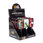 Cepillo exclusivo de paleta con diseños artísticos y agarre antideslizante
