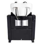 Sillón lavacabezas premium ergonómico negro para peluquería, diseño y confianza