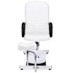 Silla de pedicura profesional blanca con tina de spa y reposapiés ‘exclusivo
