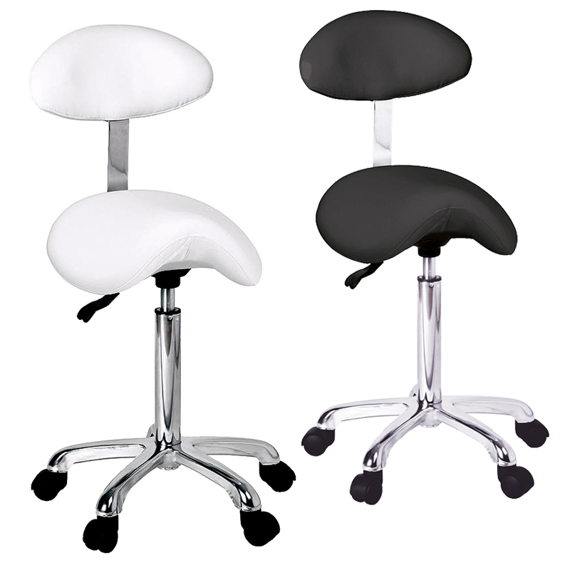 TABURETE RESPALDO PONY 501022AB2 BLANCO-NEGRO TABURETE RESPALDO PONY 501022AB2 BLANCO NEGRO