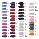 Paleta de esmaltes para manicura profesional: tonos nude, rojos, rosas y vibrantes exclusivo