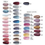 Esmaltes exclusivo: tonos brillantes, perlados, con glitter y efecto ojo de gato