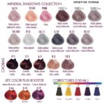 Paleta de coloración capilar con tonos pastel, rubios platino, caobas y correctores innovador