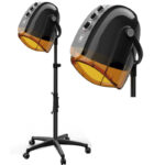 Secador de casco iónico con base AG TWISTER 2000 ION 1 Casco secador de pie premium para salón, eficacia comprobada