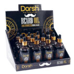 Aceite para barba Dorsh en frasco ámbar con cuentagotas ‘innovador