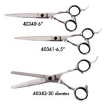 Tijeras de peluquería Dry Cut Neo de AG 1 Set exclusivo de tijeras profesionales de peluquería y entresacar en acero inoxidable