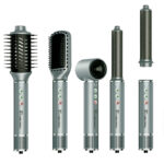 Set premium de estilizado 5 en 1: cepillo térmico, secador y barriles