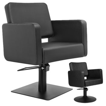 Silla hidraúlica de peluquería CUBO 5/6 base negra