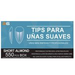 TIPS TRANSPARENTES ALMENDRA PEQUEÑA CAJA 550-56194