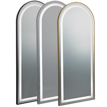 Tocador Led Arco con marco negro, gris o dorado