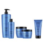 Tratamiento cabello rizado y con permanente Alkemy Curl de Technique Italy 1 Set exclusivo para rizos: pack profesional en elegantes envases azules