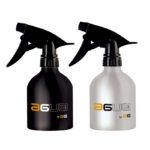 Pulverizadores exclusivos de diseño metálico negro y plata