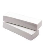 Bandas de papel para depilar, pack 100 unid. 1 Toallas de papel premium interdobladas blancas, toque exclusivo
