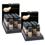 Exclusivo set de bases líquidas HD en tonos dorado y beige