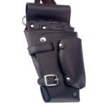 Funda exclusiva de cuero con diseño multi-bolsillos y correa ajustable