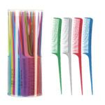 Peines Púa crepar, colores surtidos, bote 60 unidades 1 Set de peines cola multicolor para peluquería ‘exclusivo