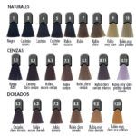 Paleta exclusiva de tonos capilares: naturales, cenizas y dorados