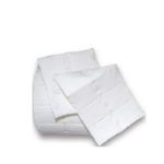 Set exclusivo de acolchado blanco cuadriculado para cama – look premium
