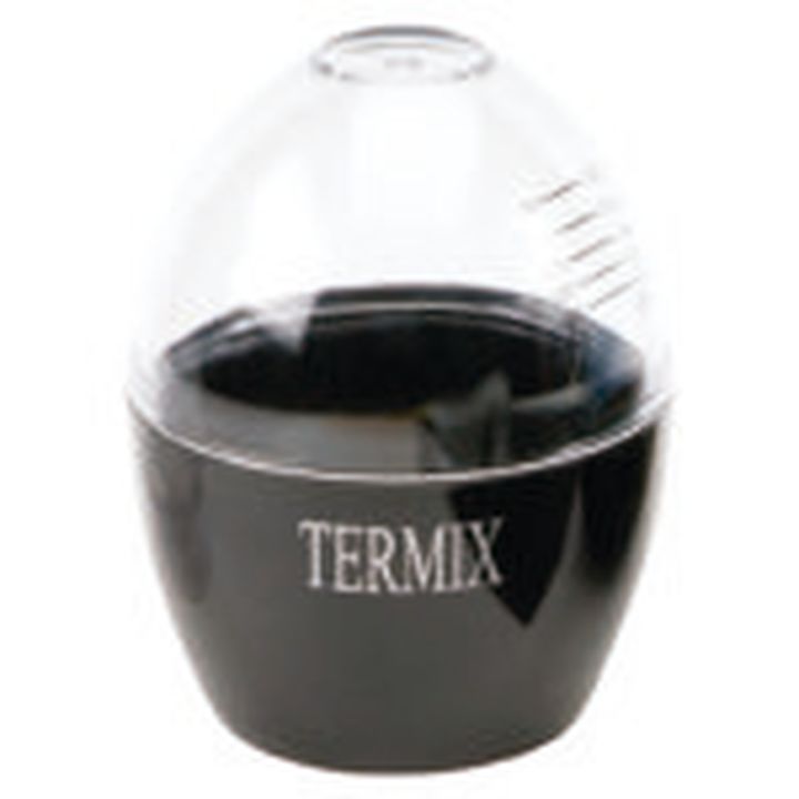 Coctelera con rosca grande Termix de 150 ml. 1 Exclusivo cuenco dosificador TERMIX negro con tapa medidora