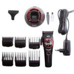 Cortapelos premium profesional negro con motor visible
