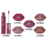Labial líquido mate “Kissproof Lip Mat” de Elixir, 740T5 1 Set exclusivo de labiales líquidos mate en 5 tonos intensos