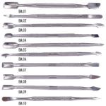 Set exclusivo de empujadores de cutícula de acero inoxidable para manicura profesional
