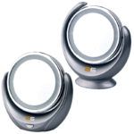Espejo de aumento LED doble cara giratorio compacto ‘exclusivo