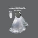 Abanico redondo exclusivo de 50 colores para uñas