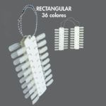 Expositor para esmaltes rectangular, 36 colores 1 Muestrario exclusivo rectangular de treinta y seis tonos para uñas, display profesional