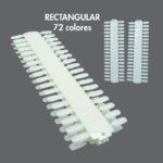 Muestrario exclusivo rectangular para puntas de uñas – acabado profesional