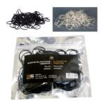 Pack exclusivo de gomas elásticas para peinados: negras y transparentes