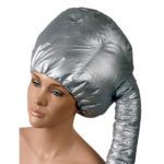 Gorro térmico plateado con manguera para secado capilar exclusivo