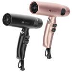 Secador de pelo Hybrid en negro y rosa oro con botón de aire frío ‘premium
