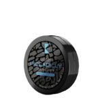 Exclusivo tarro de pomada para peinar negro con detalles azules