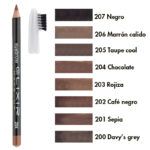 Lápiz de cejas profesional exclusivo con selección especial de tonos naturales