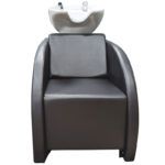 Sillón de lavado exclusivo para salón con lavabo cerámico – diseño moderno