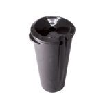 Contenedor exclusivo negro con tapa práctica