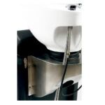 Sillón lavacabezas negro reclinable con lavabo y reposapiés ‘exclusivo