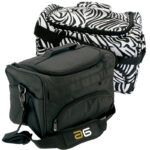 Set de 2 bolsas térmicas (negra y cebra) con correa ajustable ‘exclusivo