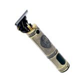 Exclusivo cortapelos estilo vintage en latón grabado — trimmer profesional de precisión