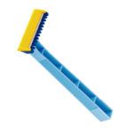 Maquinilla desechable exclusivo de diseño ergonómico azul y amarillo
