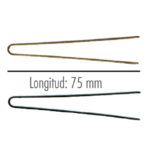 Set exclusivo de horquillas para moño con acabado dorado y negro