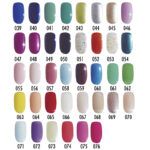 Exclusivo muestrario de esmaltes: paleta variada de tonos y acabados