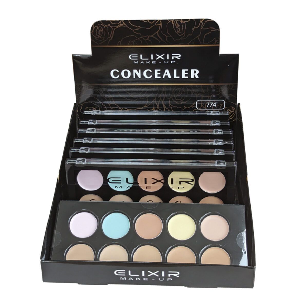 Paleta de Correctores ELIXIR MAKE UP EL774, 10 tonos