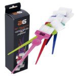 Paletina tinte grande colores surtidos AG, caja 7 unid. 1 Set exclusivo de pinceles para tintura profesional — cepillos multi-color ergonómicos