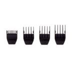 Set exclusivo de 4 peines guía negros para cortapelos, accesorios de precisión