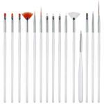 Set exclusivo de pinceles finos para nail art y pintura detallada