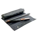 Plancha de cabello profesional negra y oro rosa con diseño ‘innovador’ de placas