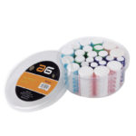 Rulos térmicos calientes en tamaños surtidos, pack 24 unidades 1 Set innovador de rulos de velcro para cabello en estuche transparente